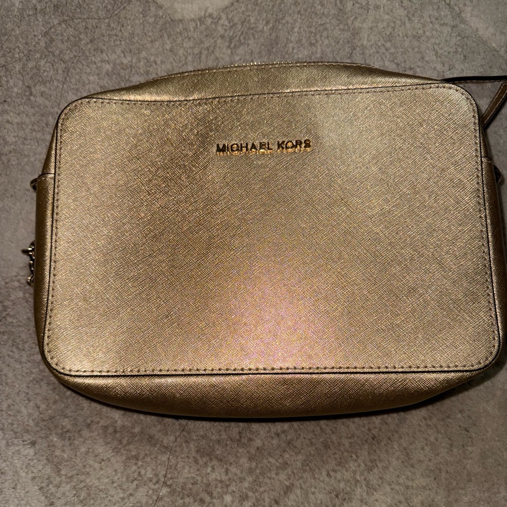 Michael Kors Gold Woman’s Crossbody Bag